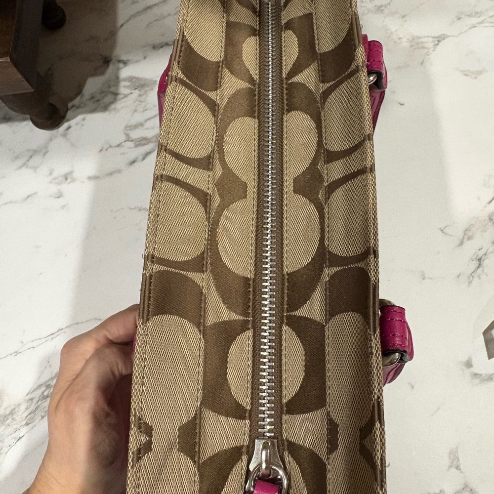 Coach legacy purse combo with matching wristlet - Picture 13 of 16